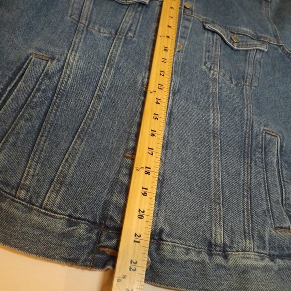 Divided HM Women's Size 6 100% Cotton Blue Denim Jacket - Picture 12 of 14
